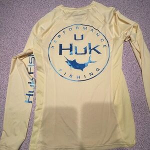 Huk Performance Fishing Shirt in Yellow